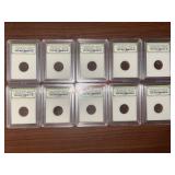 Lot of 10 Authenticated Meteorites 1576AD