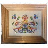 vintage hand-embroidered folk art