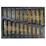 titanium-coated high-speed steel (HSS) drill bit