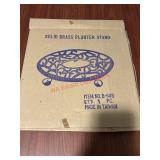 Brass Planter stand on casters