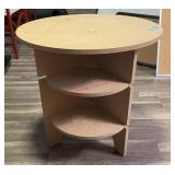 round display table with shelving (Dinning room)