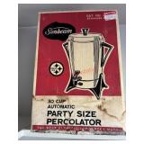 Party Size Percolator in box                (Back