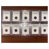 Lot of 10 Authenticated Meteorites 1576AD