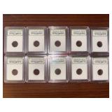 Lot of 10 Authenticated Meteorites 1576AD