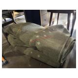 Very Large Green Woven Soft Rug Needs a good