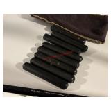 Cast Iron Drape Weights Vintage         (hallway)