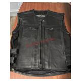 Street and Steel Ladies adjustable leather vest