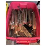 Lidded Tote of Yard Stakes             (Back