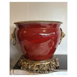 Heavy Decorative Flower Pot             (Back