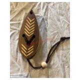 Small Wood Carved Jar Harp      (backhouse)