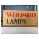 Wolfard Glass Oil lamp in box      (back house)