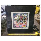 Print on fabric under glass - garage