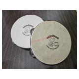 Pair of Woodstock tambourines - garage