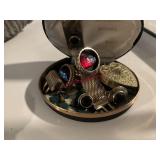 Cuff Links, Tie Clip Mix Lot         (Hallway)