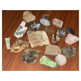 Mix Lot of c Rocks Gems and Stone Slabs