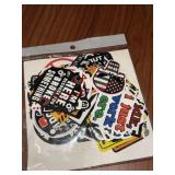 Tool box, hard hat funny sticker lot