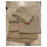 Large Sheets of Jute Burlap          (Hallway)