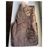 Stock Sz 34 Dark Khaki Shorts     (back house)