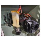 Survival bracelet, apron, and more- garage