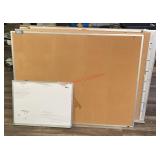 Large pin board and white boards lot (dinning