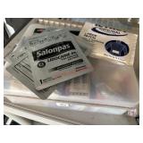 First Aid Supplies and back pain patches