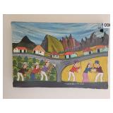 Vintage folk art painting- upstairs right bedroom