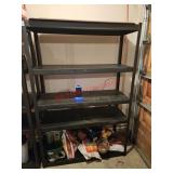 Metal shelving 1:45 PICKUP ONLY CONTENTS NOT