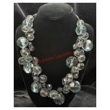 Tie Back Large Beaded Statement Necklace