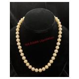 585 Clasp Real Pearl Strand Necklace