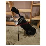 Sun Mountain golf stand bag with 6 golf clubs -