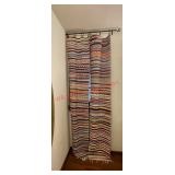 Chindi rugs Curtains with hardware (downstairs