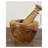 Small Wood Mortyr Pestle               (Back Room