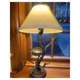 Metal Branch and Nest Table Lamp