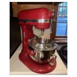 Red Kitchen Aid Mixer            (Kitchen)