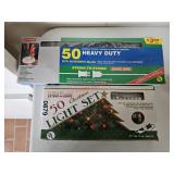 Vintage never used Christmas lights - entry way