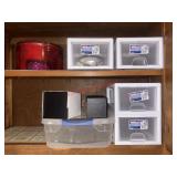 Cabinet lot of Organizers           (Kitchen)