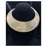 Large Brass Statement Necklace