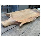 Wood Carved Long Pig Platter       (Garage Back