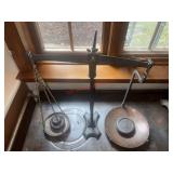 Antique cast iron and brass balance scale  Large