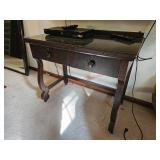 Vintage desk with glass topper - upstairs family