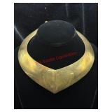 Thick Brass Statement Necklace