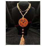 Chinese Dragon Pendant Necklace