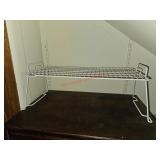 Freestanding coated wire rack - upstairs nook