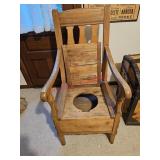Antique/vintage commode chair - upstairs left