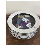 Set of 8 Picasso Living Plates            (Garage