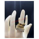 Small Gold toned Ring Lot Mixed sz