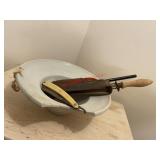 Vintage bowl and shaving kit (downstairs