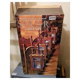 Solar light set, unsure if complete- canning room