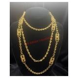 Extra Long Fashion Gold Toned Chain
