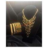 Gold Toned Necklace/ Bracelet  Lot